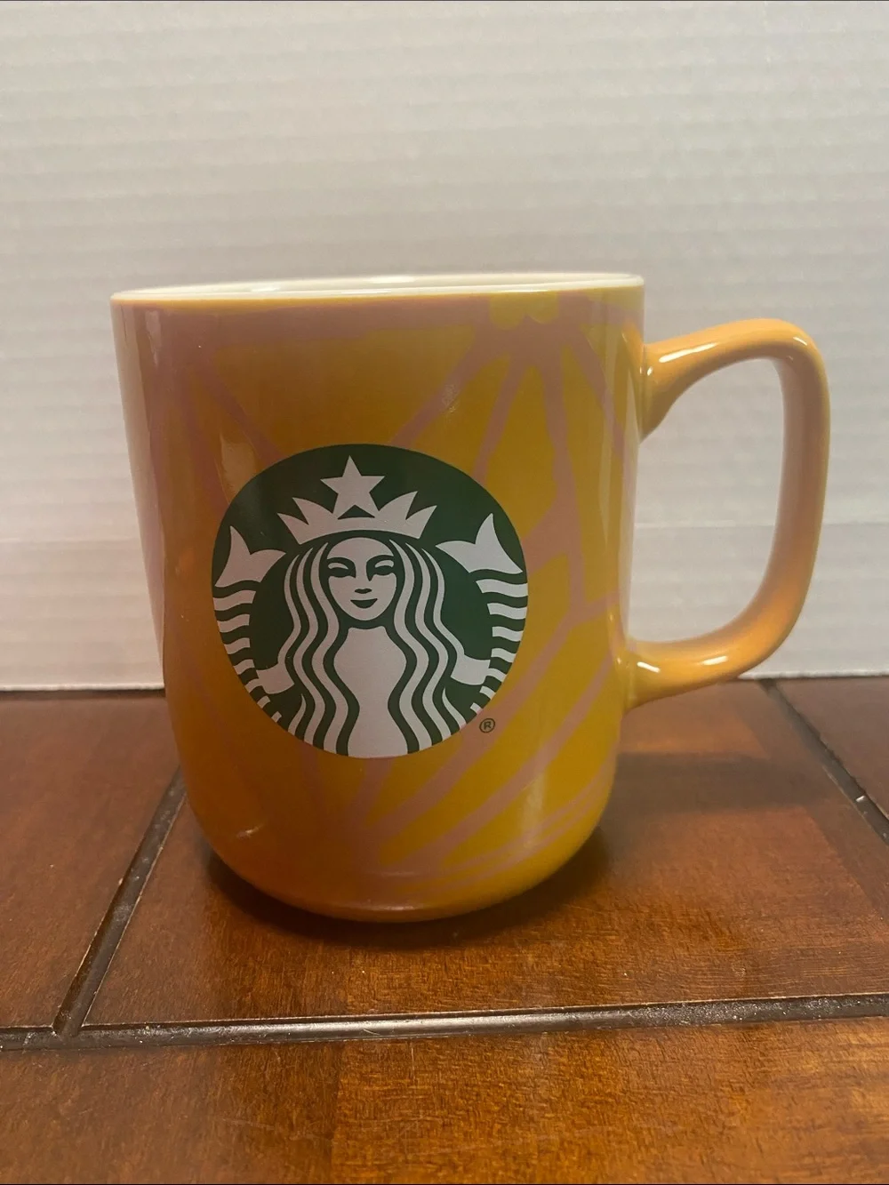 Starbucks 2021 Yellow and Green Ceramic Logo Mug